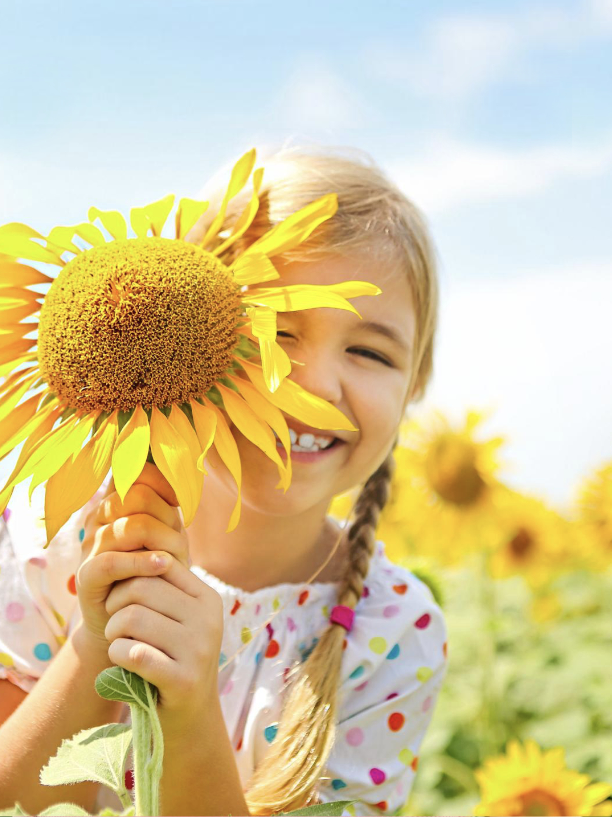 Happy young girl smiling after orthodontic care at Sunflower Orthodontics in Mansfield, TX
