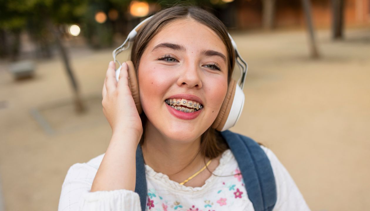 Teen patient receiving orthodontic care at Sunflower Orthodontics, Mansfield orthodontist