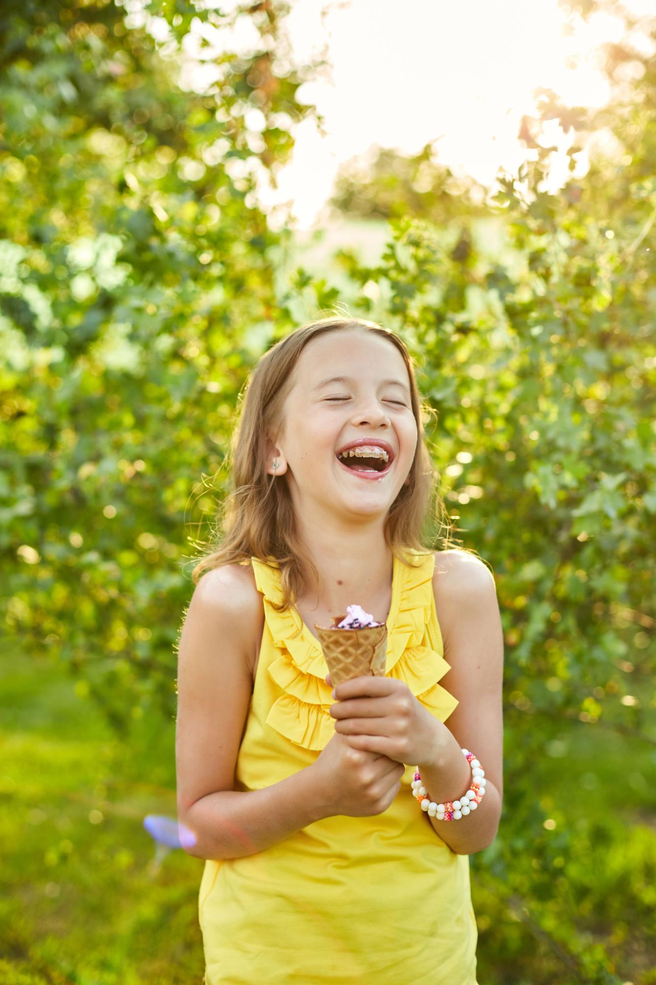 Child starting orthodontic treatment with clear braces at Sunflower Orthodontics in Mansfield, TX